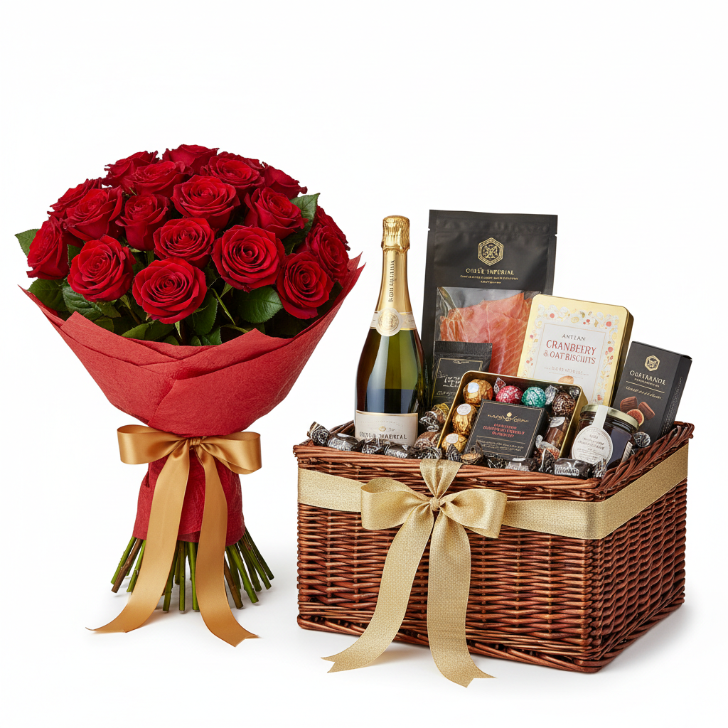 Roses and Champagne Luxury Hamper