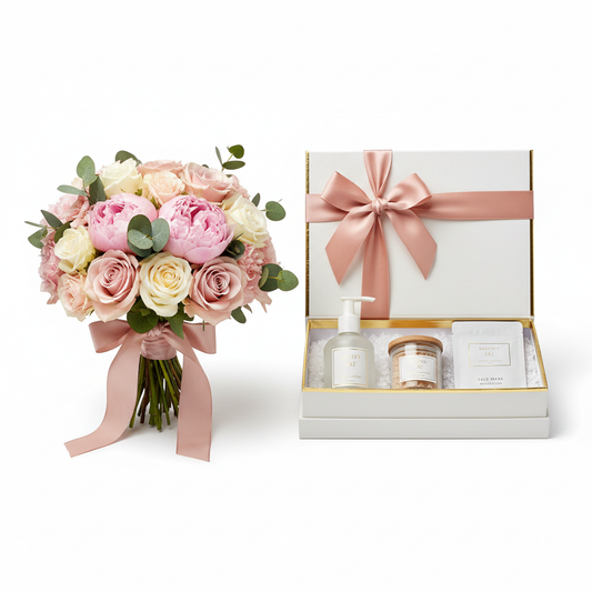 Flowers and Pamper Skincare Gift Set