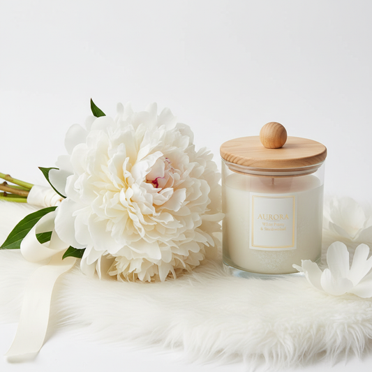 Peonies and Luxury Candle Bundle