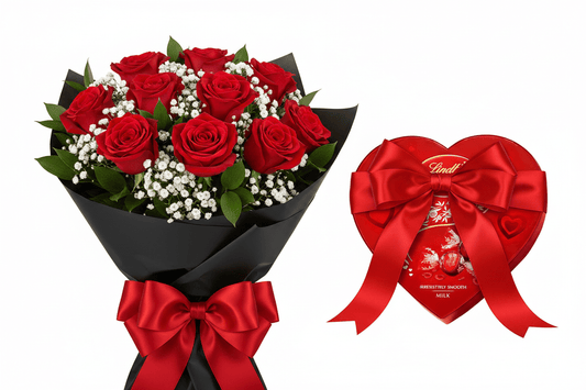 Chocolate & Flower Bundle | Blossomly - Blossomly